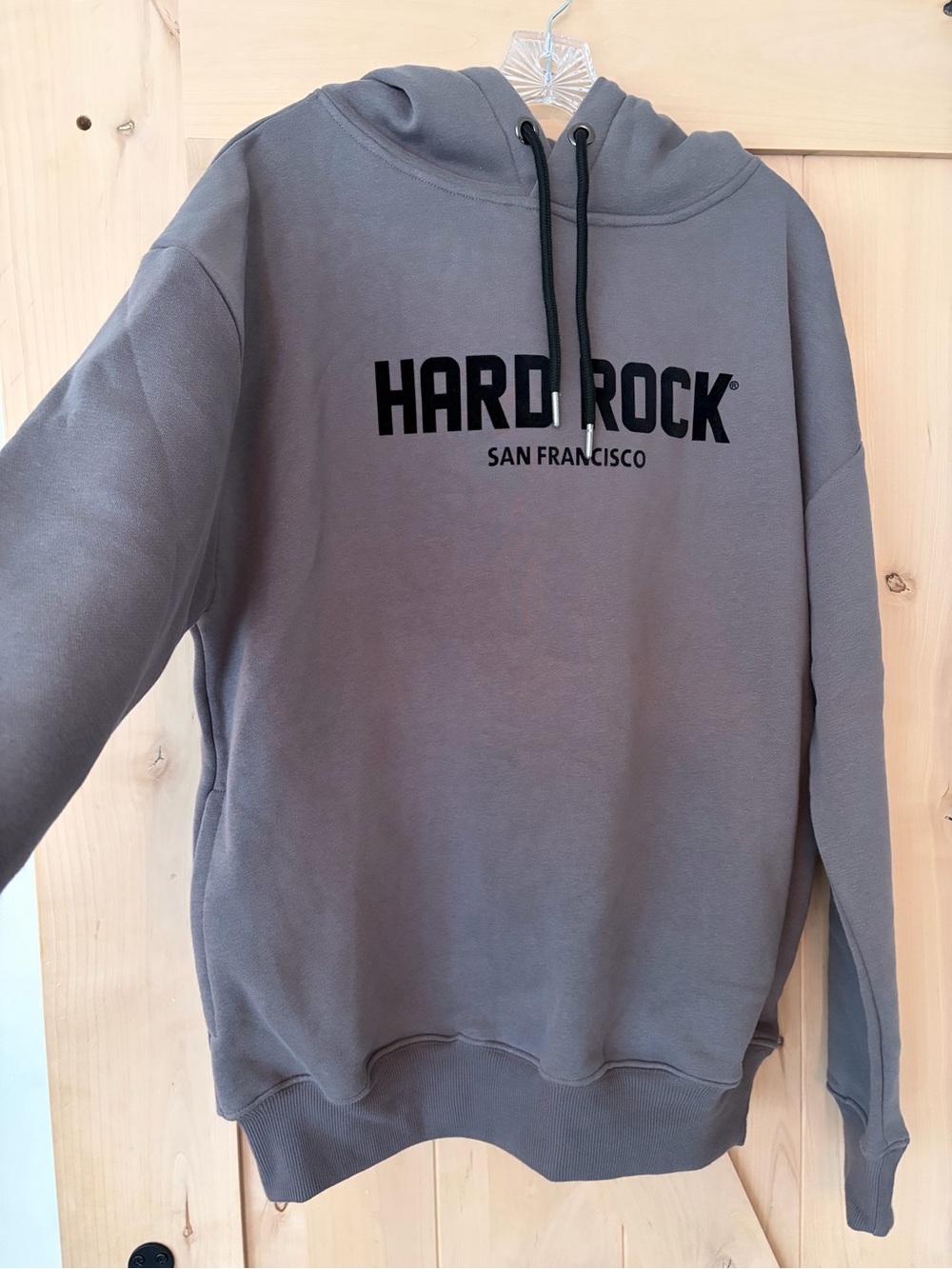 NWT Unisex Hard Rock Cafe San Francisco Gray Hoodie
